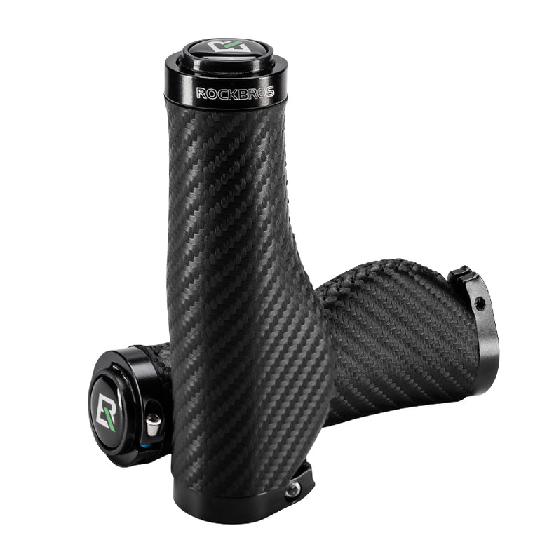 ROCKBROS Bicycle Bike Handlebar Handle Grips PU Leather Comfortable