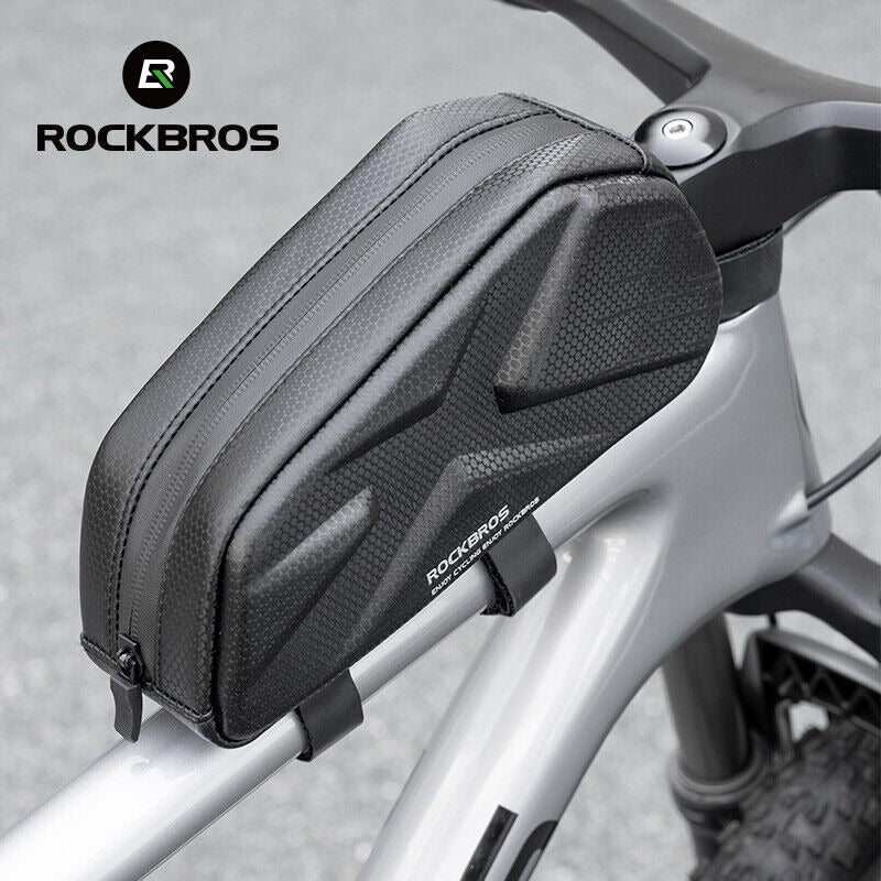 ROCKBROS Bicycle Bike Top Tube Frame Bag 1.4L Cycling Waterproof Hard Shell
