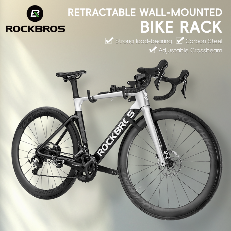 ROCKBROS Bike Stand Wall Mount Parking Rack Bicycle Retractable Storage Hook