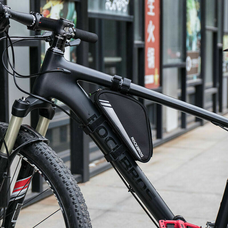 ROCKBROS Bicycle Frame Bag 0.7L Triangle Bag Cycling Bicycle MTB Bag Reflective