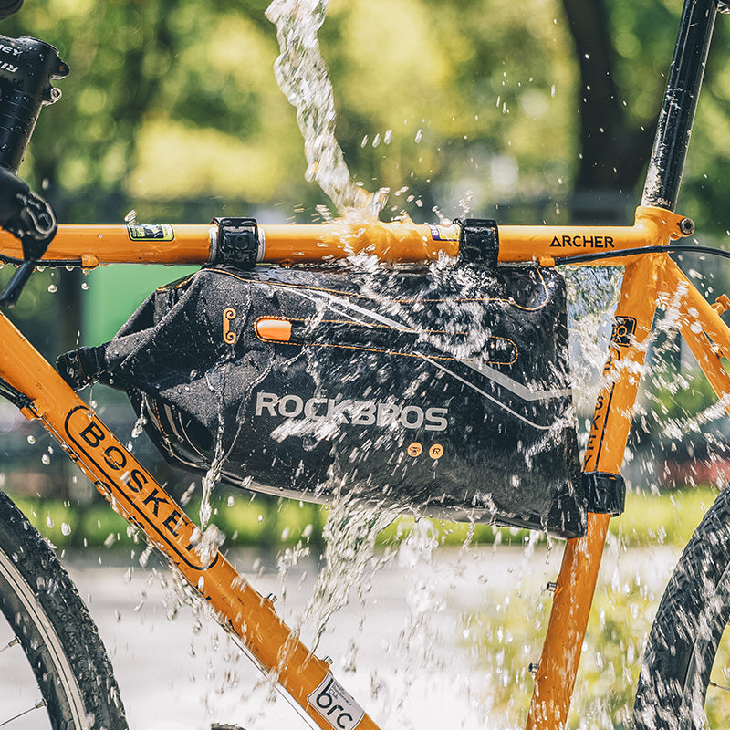 ROCKBROS Bicycle Frame Bag 3.5L Cycling Pack Seat Top Tube Bike Wedge Panniers