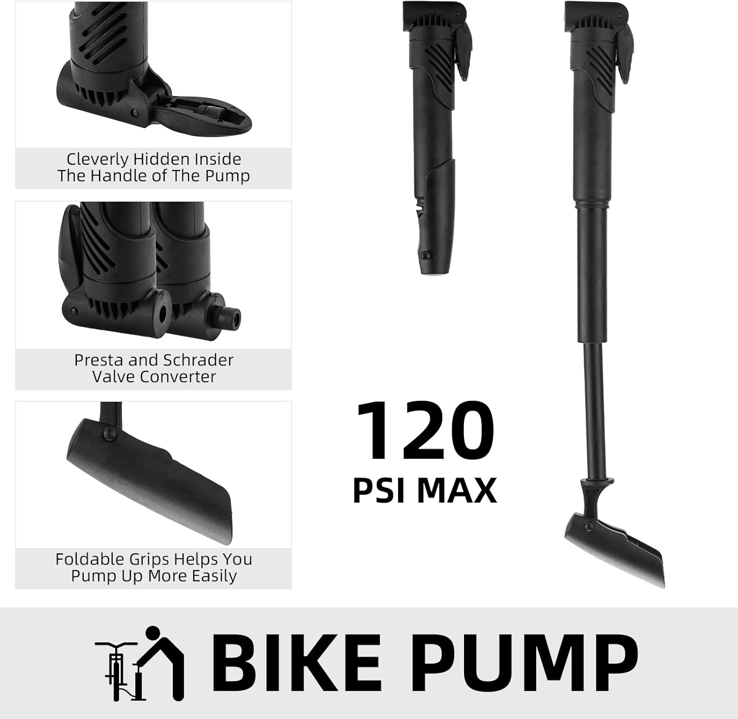 ROCKBROS Bicycle Bike Tire Repair Multi-Tool Kit With Frame Bag