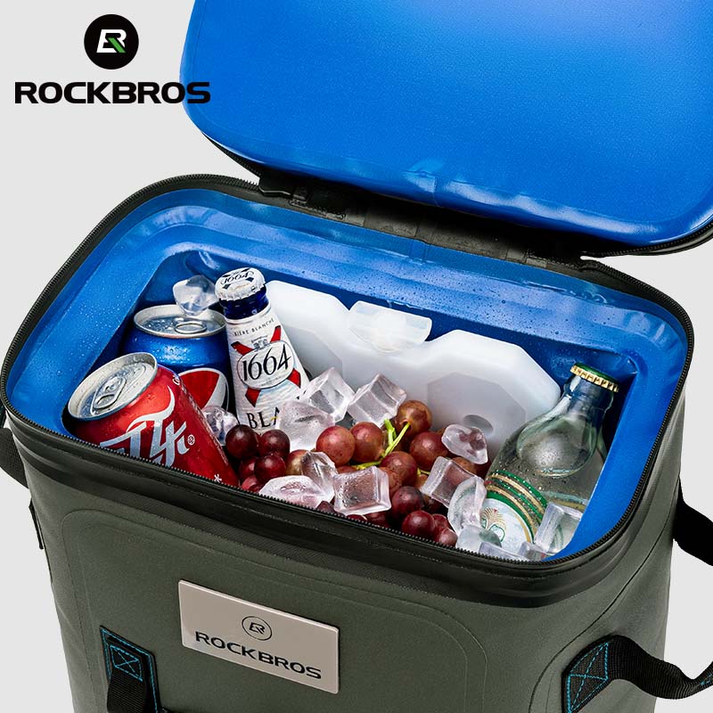 ROCKBROS Outdoor Backpack Cooler Bag Hiking Camping Picnic Insulated Storage Bag