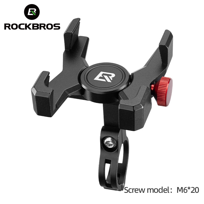 ROCKBROS Bicycle Bike Handlebar Phone Holder Mount Aluminum Alloy Adjustable