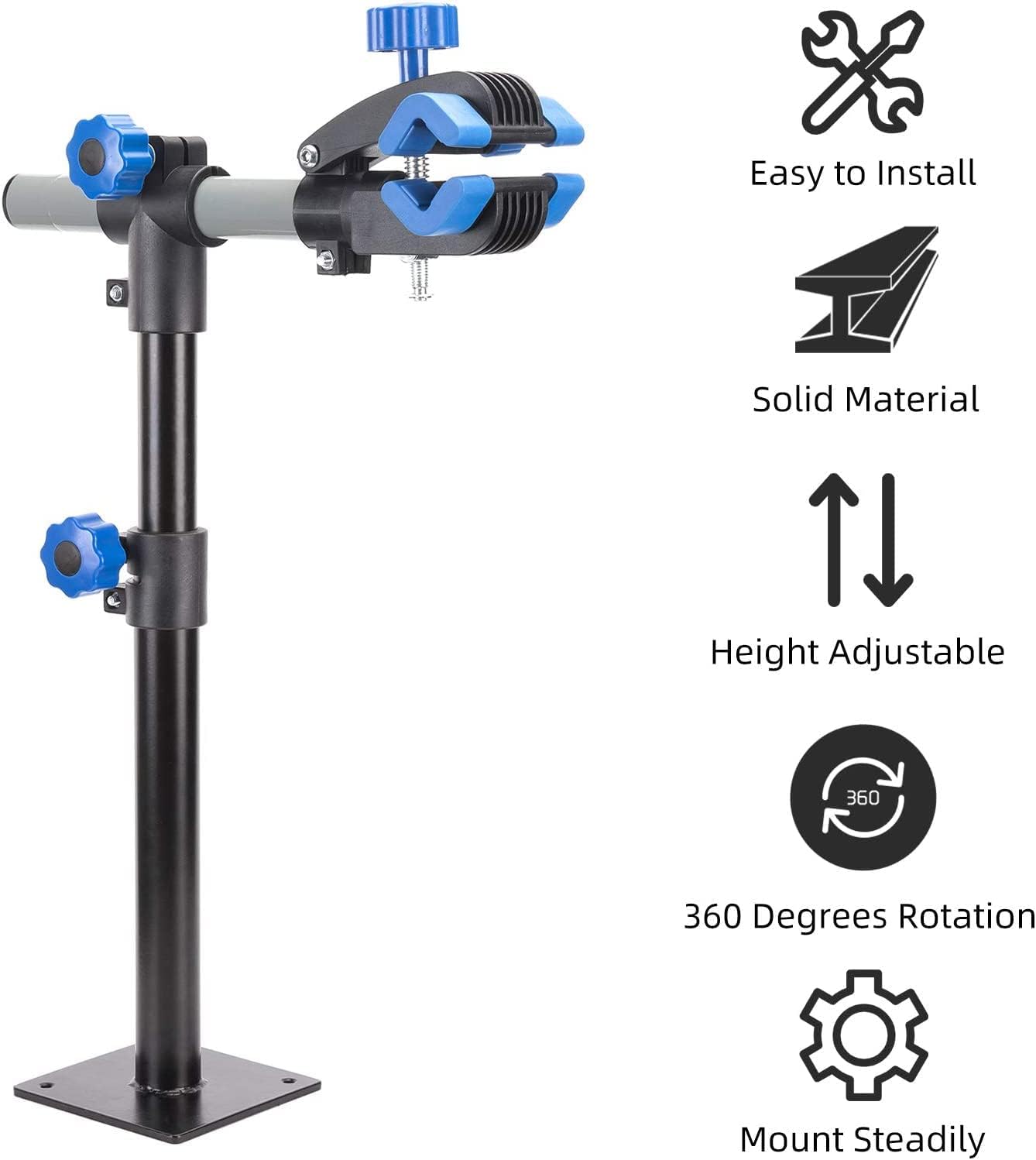 ROCKBROS Bike Repair Stand Wall Mounted Bike Maintenance Stand Station Adjustable Height