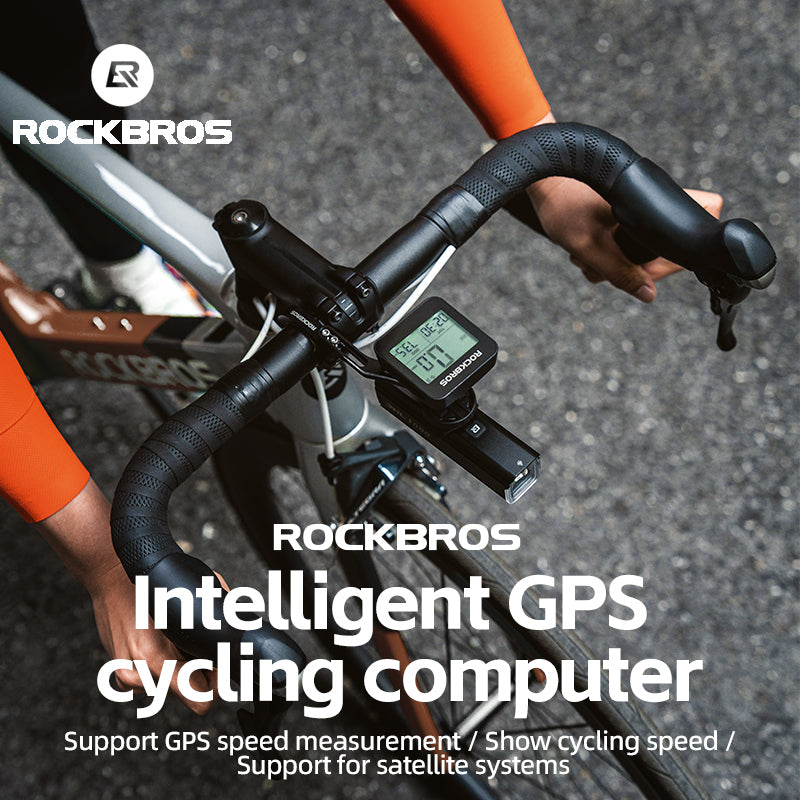 ROCKBROS Smart GPS Speedometer for MTB Road Bike IPX6 Waterproof Backlight Cycling Computer ABS Lightweight Wireless