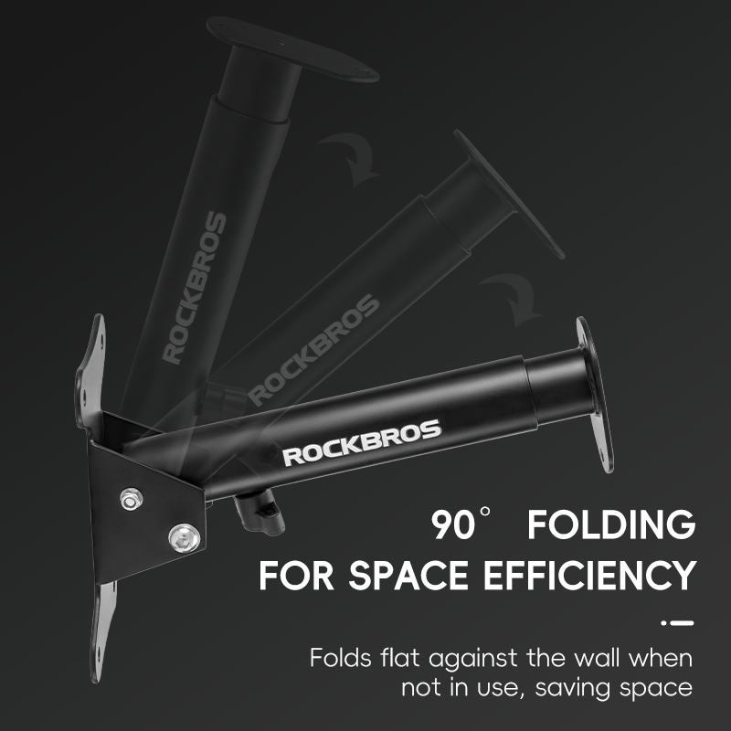 ROCKBROS Bike Stand Wall Mount Parking Rack Bicycle Retractable Storage Hook