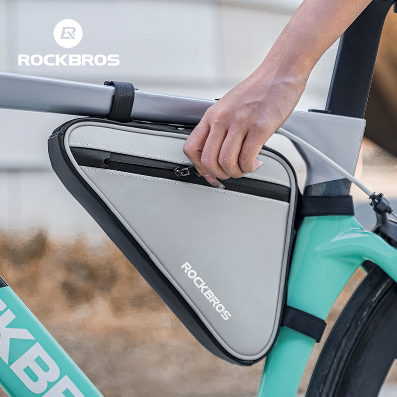 ROCKBROS Reflective Bike Frame Cycling Triangle Bag 0.9L