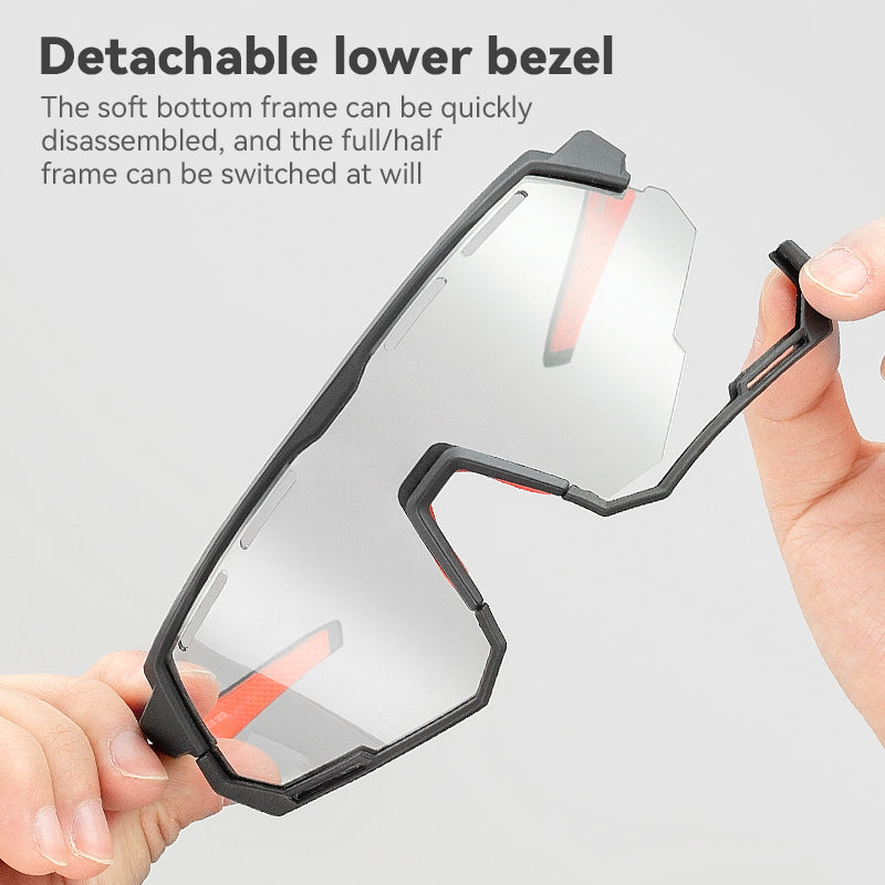 ROCKBROS Bicycle Cycling Sunglasses Polarized 2 Lens Interchangeable