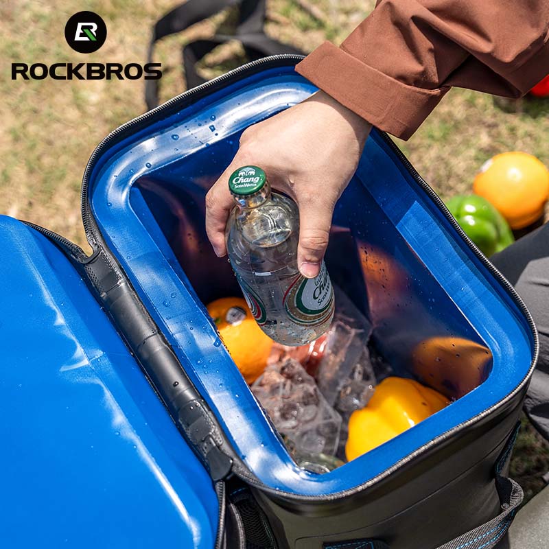 ROCKBROS Outdoor Backpack Cooler Bag Hiking Camping Picnic Insulated Storage Bag