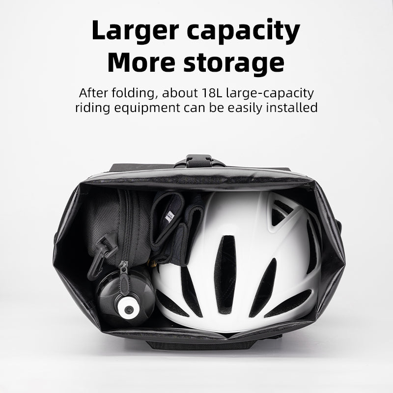 ROCKBROS Waterproof Bicycle Bike Rear Rack Bag Cycling Travel Trunk Bag 18L