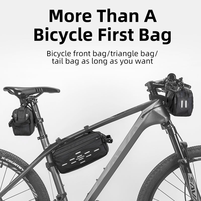 ROCKBROS Cycling Bag Bike Front Handlebar Bicycle Frame Bag Waterproof MTB Bike Bag 2L