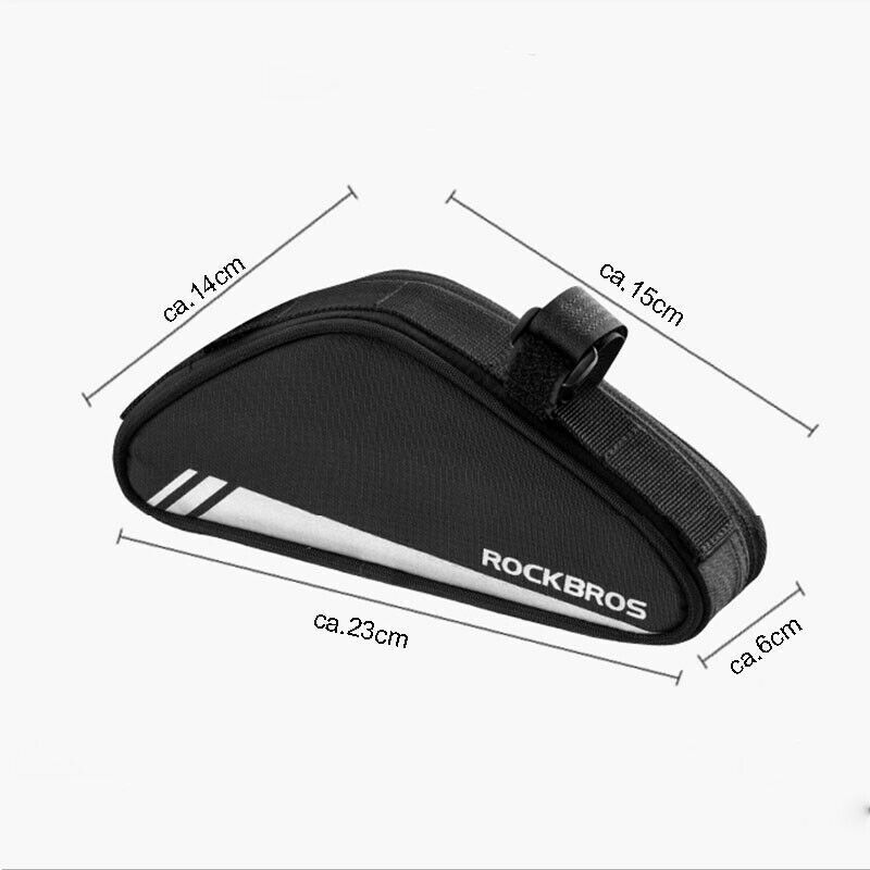 ROCKBROS Bicycle Frame Bag 0.7L Triangle Bag Cycling Bicycle MTB Bag Reflective