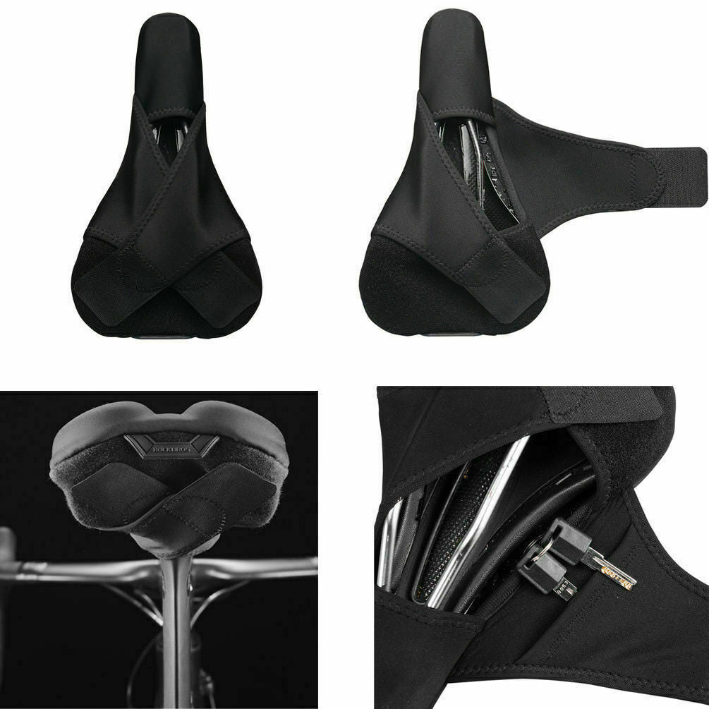 ROCKBROS Bicycle Bike Cycling Soft Saddle Seat Cover Silicone Gel Shockproof