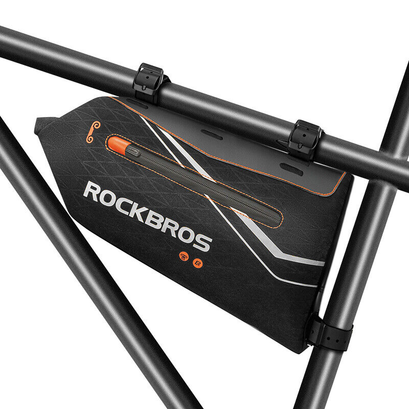ROCKBROS Bicycle Frame Bag 3.5L Cycling Pack Seat Top Tube Bike Wedge Panniers