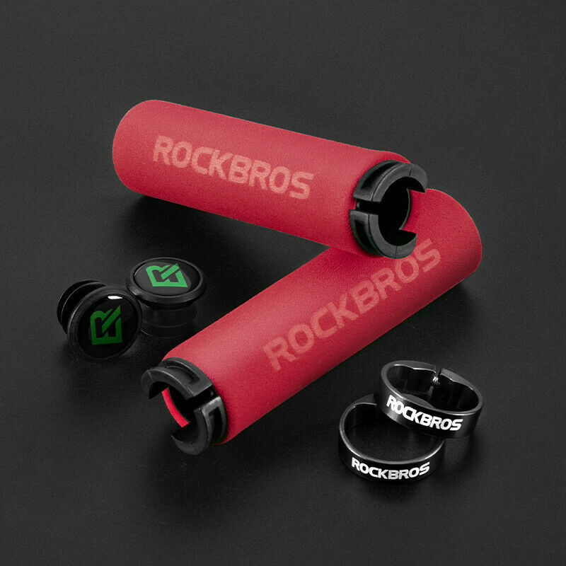 ROCKBROS Bicycle Handlebar Grips Cycling MTB BXM Bike Silicone Sponge Soft Grips