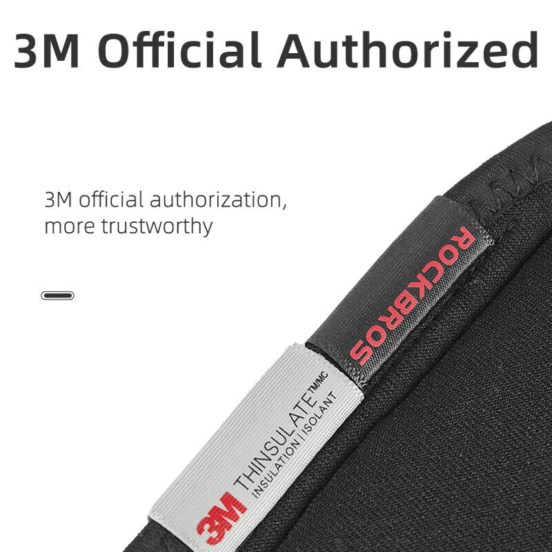 ROCKBROS Warm Knee Pads Winter Leg Covers Fleece Thermal Windproof Reflective