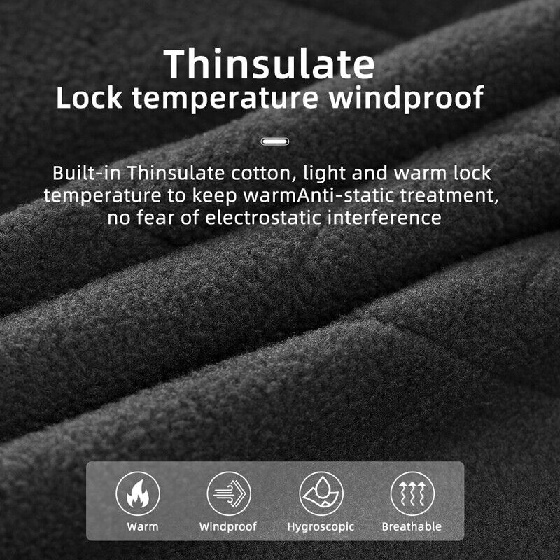 ROCKBROS Warm Knee Pads Winter Leg Covers Fleece Thermal Windproof Reflective