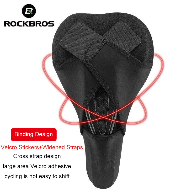 ROCKBROS Bicycle Bike Cycling Soft Saddle Seat Cover Silicone Gel Shockproof