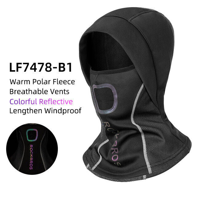 RockBros Face Mask Climbing Hiking Fleece Thermal Windproof Cycling Headwear
