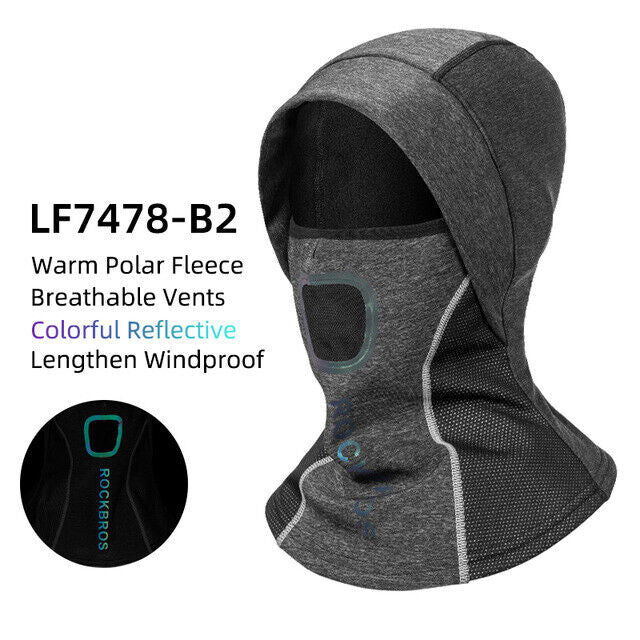 RockBros Face Mask Climbing Hiking Fleece Thermal Windproof Cycling Headwear