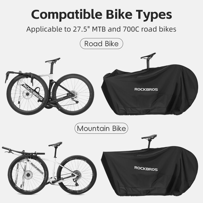 ROCKBROS Waterproof Bicycle Storage Carrier Bag For Mountain Road Bike Transport Case
