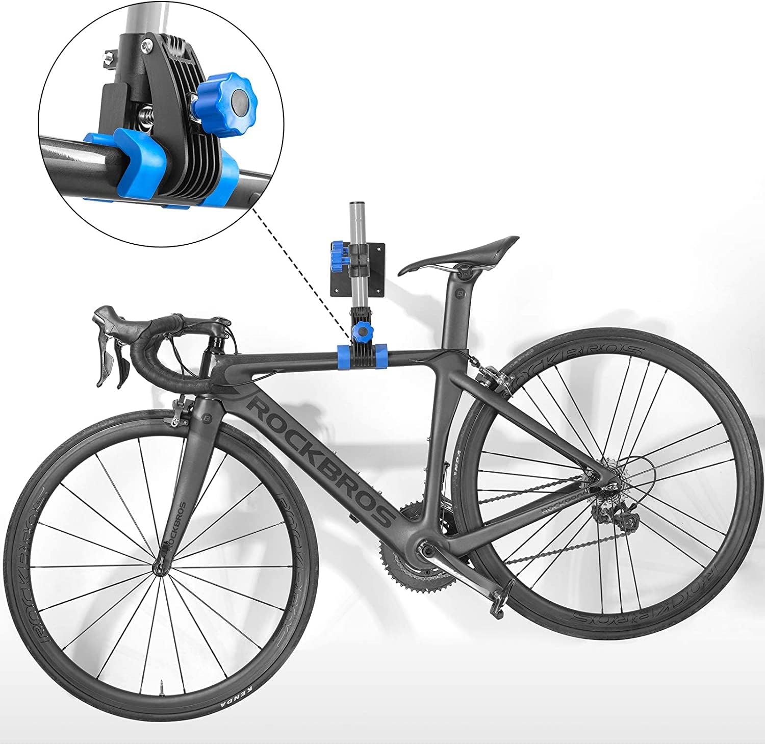 ROCKBROS Bike Repair Stand Wall Mounted Bike Maintenance Stand Station Adjustable Height