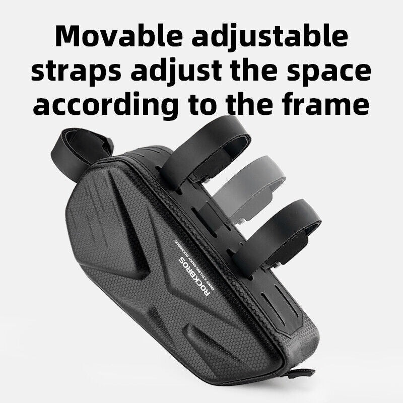 ROCKBROS Bicycle Bike Top Tube Frame Bag 1.4L Cycling Waterproof Hard Shell