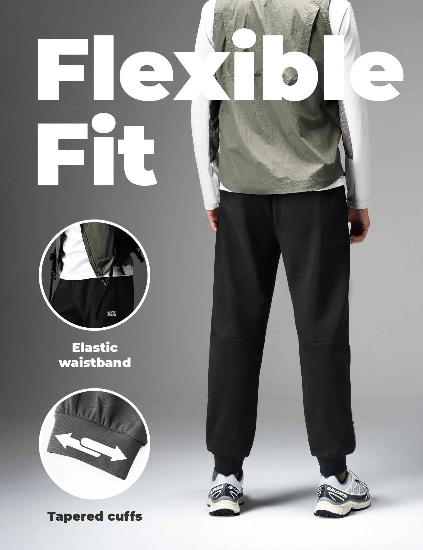 Men's Cycling Pants with Waterproof Zipper Pockets