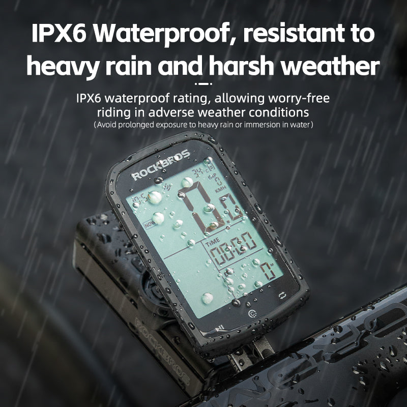 ROCKBROS Bike Computer ANT+ Bluetooth Waterproof GPS/BDS/Galileo Position System