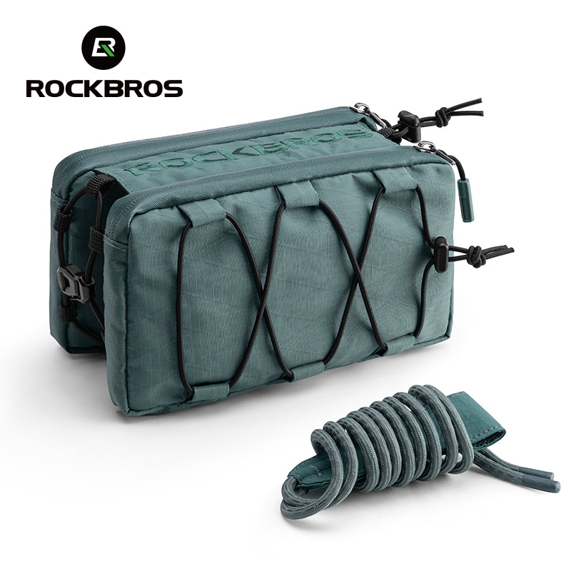 ROCKBROS Bike Bicycle Cycling Frame Bag 1L Adjustable Narrow Side Drawstring