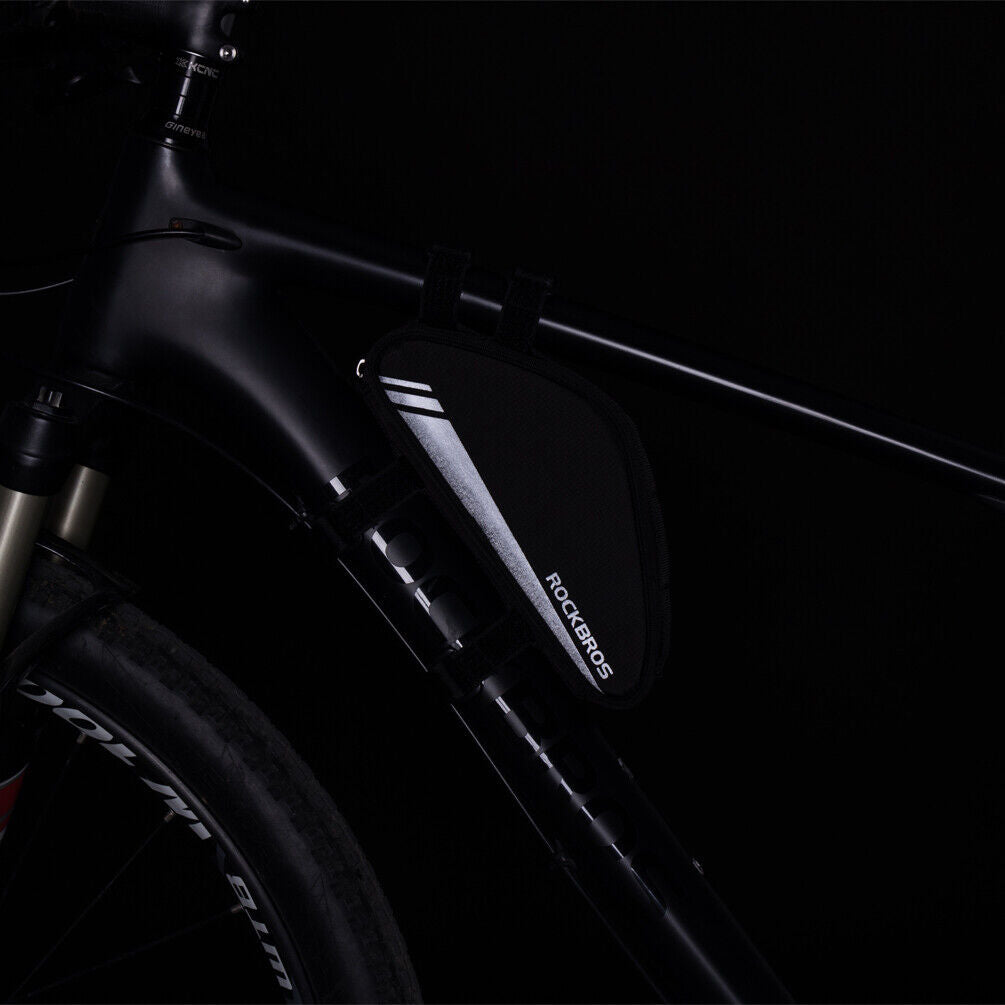 ROCKBROS Bicycle Frame Bag 0.7L Triangle Bag Cycling Bicycle MTB Bag Reflective