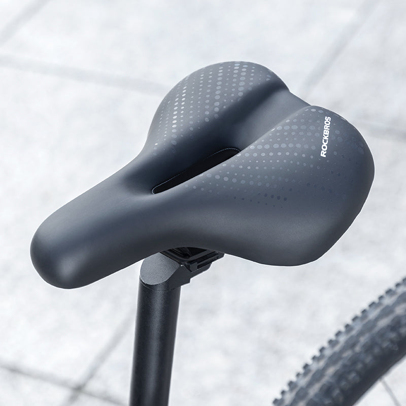 ROCKBROS Cycling Bicycle Bike Saddle Seat Sponge Shockproof Hollow Breathable Soft Cushion