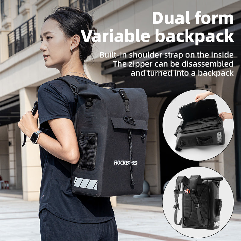 ROCKBROS Waterproof Bicycle Bike Rear Rack Bag Cycling Travel Trunk Bag 18L