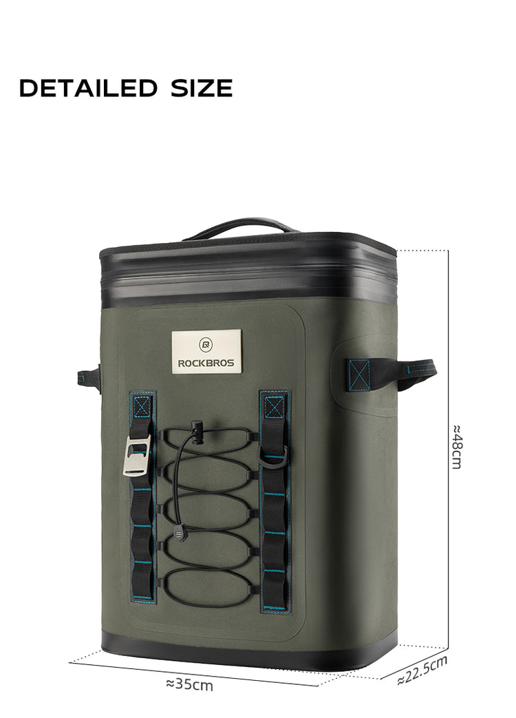 ROCKBROS Outdoor Backpack Cooler Bag Hiking Camping Picnic Insulated Storage Bag