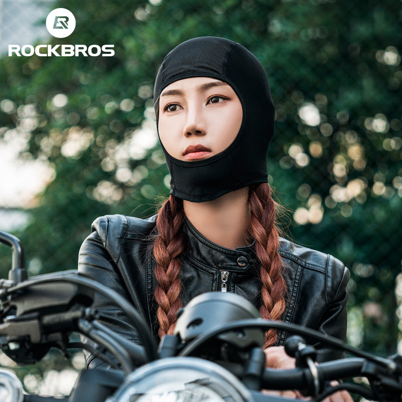 ROCKBROS Motorcycle Balaclava Bicycle Cycling Face Mask Ice Silk Breathable UV Protection Unisex