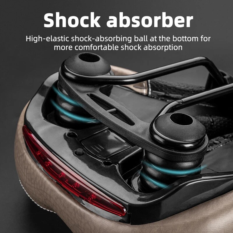 ROCKBROS Bicycle Bike Saddle Seat with Taillight Breathable Shockproof Soft Cushion