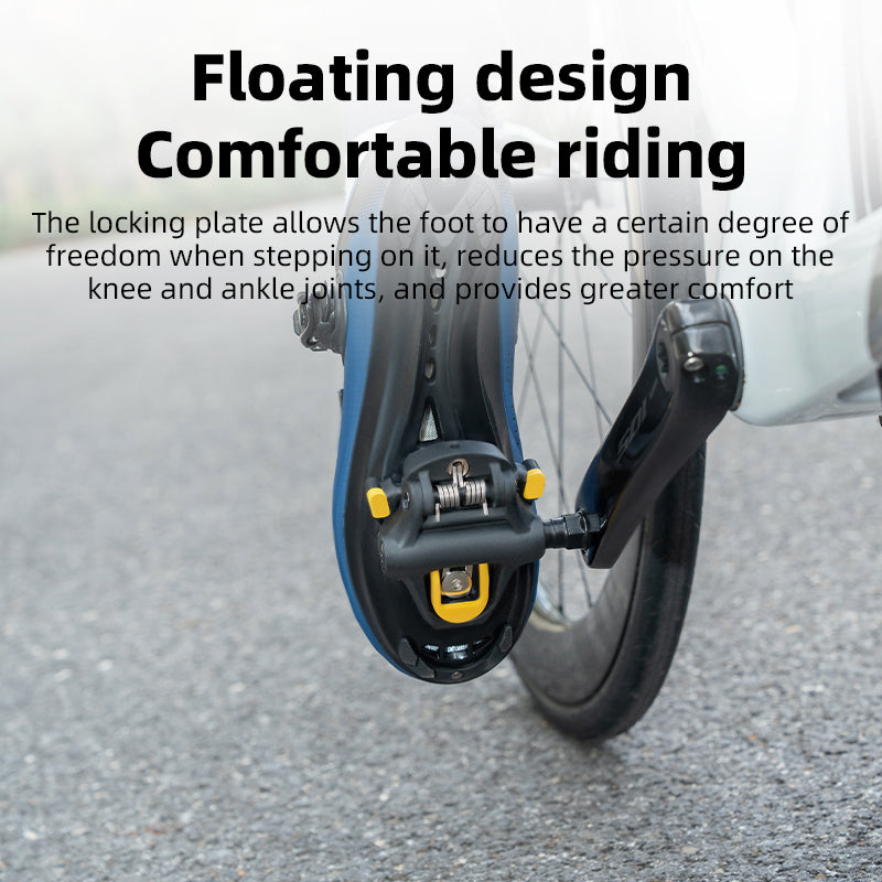 ROCKBROS Road Bike Bicycle Pedals Cleats Set 6 Degree Float For Shimano SPD