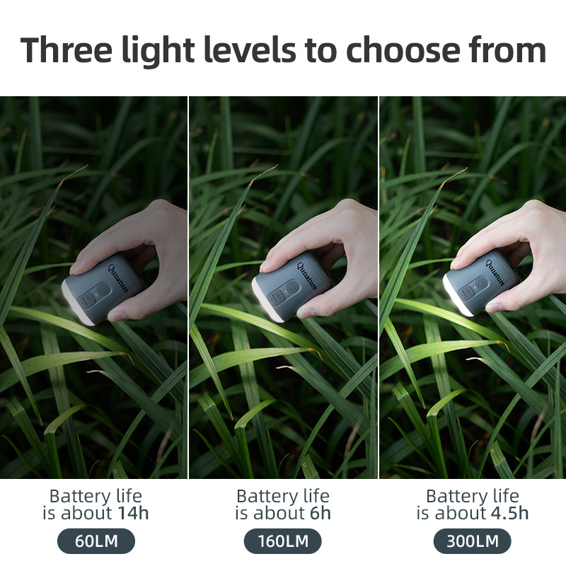 Qunature Mini Portable Outdoor Inflator Pump Portable Air Pump With Light Type-C