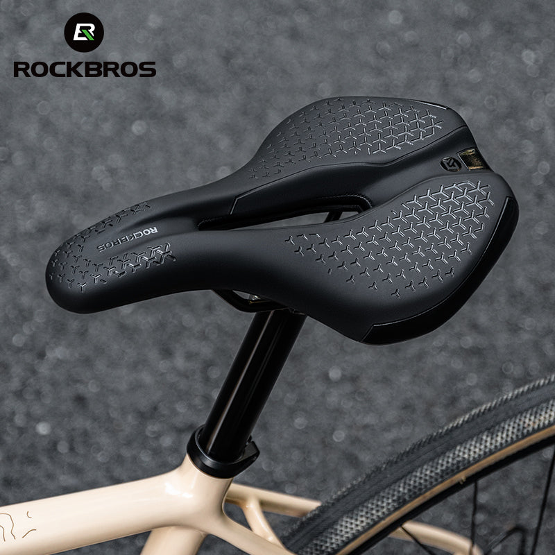 ROCKBROS Bicycle Saddle Cycling Sporty Comfort Bike Seat Hollow Breathable Shockproof