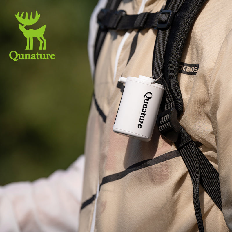 Qunature Mini Portable Outdoor Inflator Pump Portable Air Pump With Light Type-C