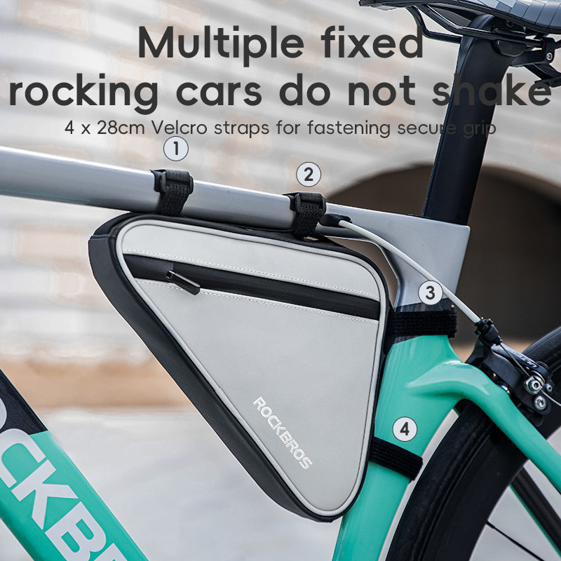 ROCKBROS Reflective Bike Frame Cycling Triangle Bag 0.9L