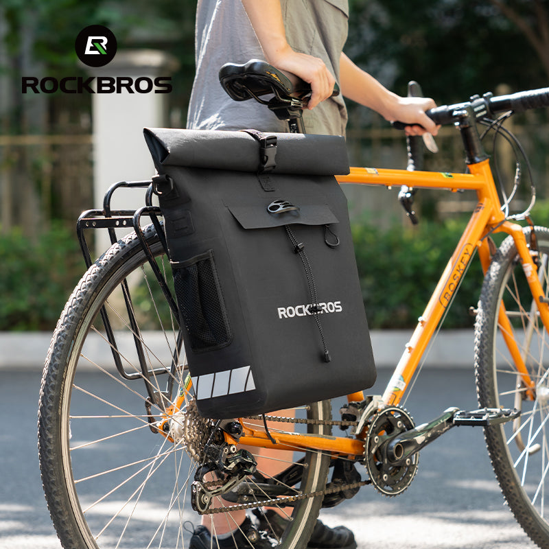 ROCKBROS Waterproof Bicycle Bike Rear Rack Bag Cycling Travel Trunk Bag 18L