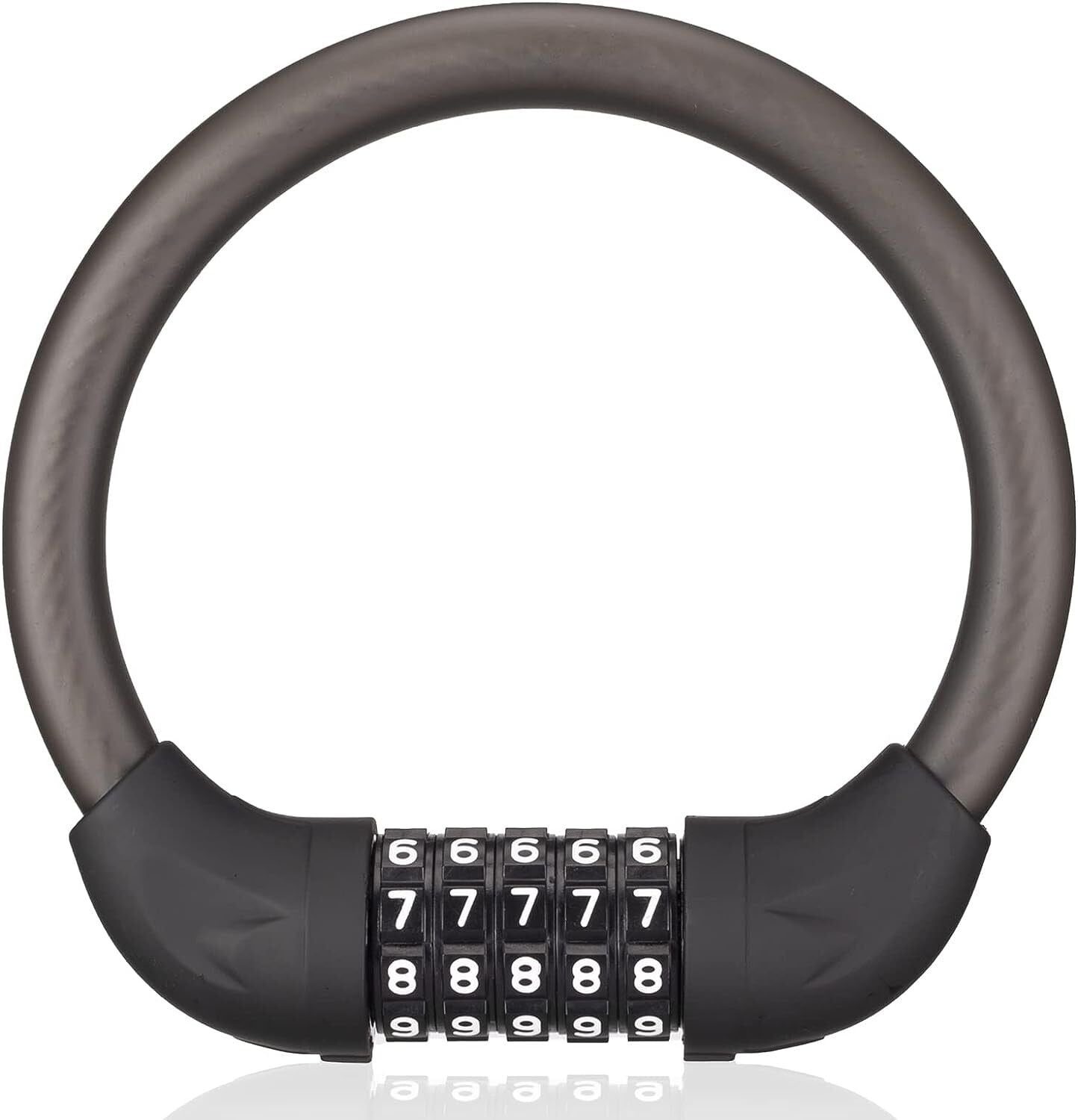 ROCKBROS Bike Lock 5 Digit Cable Lock Lightweight Bicycle Lock Combination Portable Lock