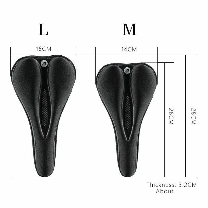 ROCKBROS Bicycle Cushion Cover Bike Seat Cover Breathable Road Mountain Bike Saddle Seat Cushion Silicon Cover