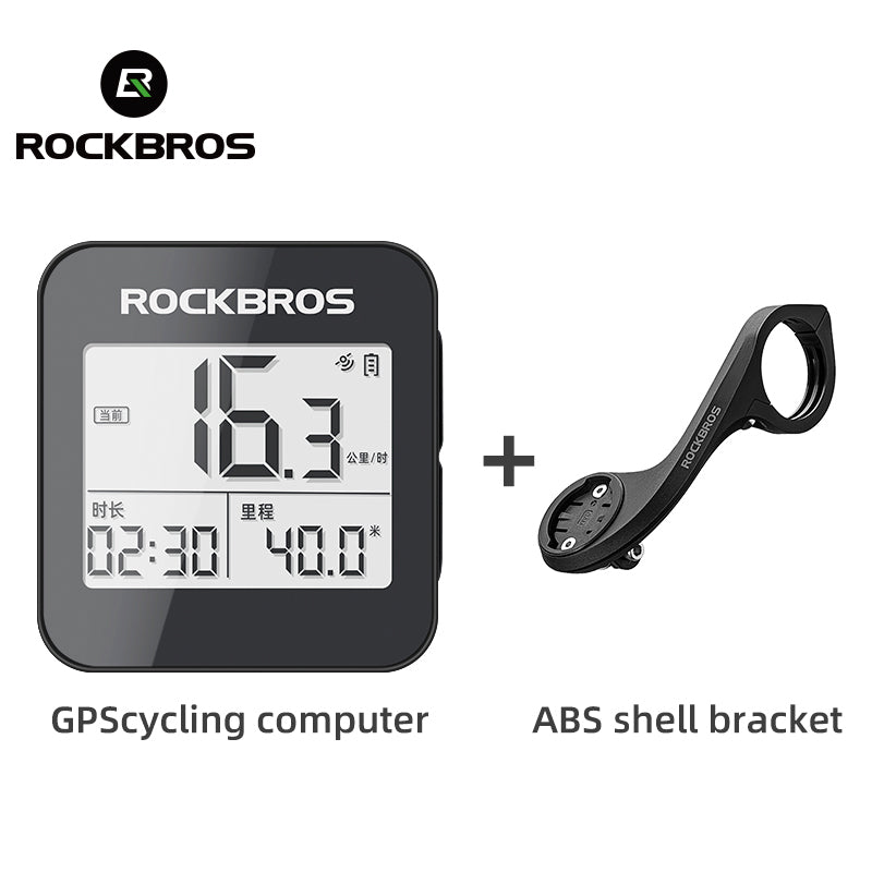 ROCKBROS Smart GPS Speedometer for MTB Road Bike IPX6 Waterproof Backlight Cycling Computer ABS Lightweight Wireless
