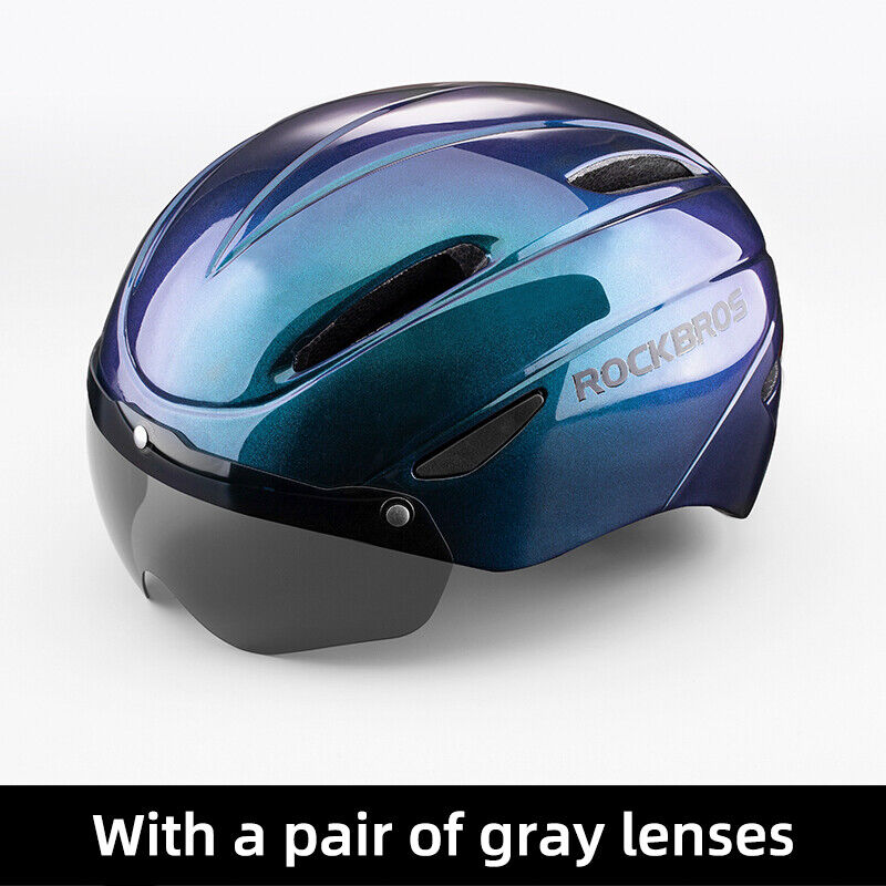 RockBros Cycling Helmet With Goggles LED Light Mountain Road Bike Bicycle Helmet