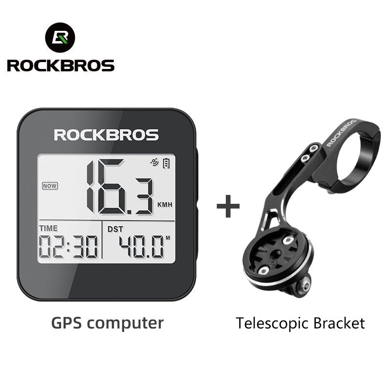 ROCKBROS Smart GPS Speedometer for MTB Road Bike IPX6 Waterproof Backlight Cycling Computer ABS Lightweight Wireless