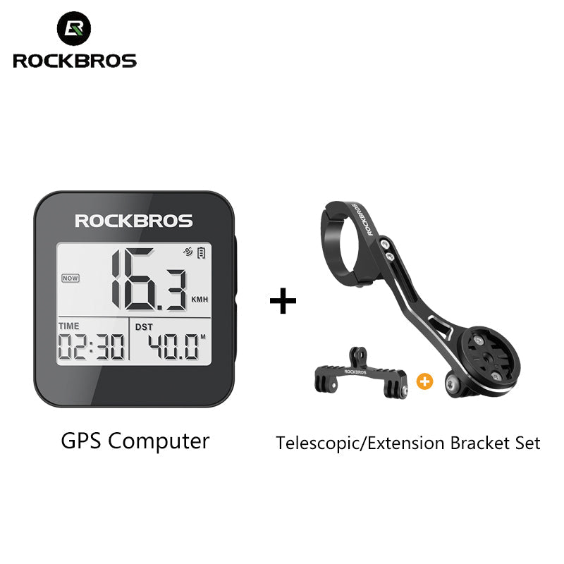 ROCKBROS Smart GPS Speedometer for MTB Road Bike IPX6 Waterproof Backlight Cycling Computer ABS Lightweight Wireless