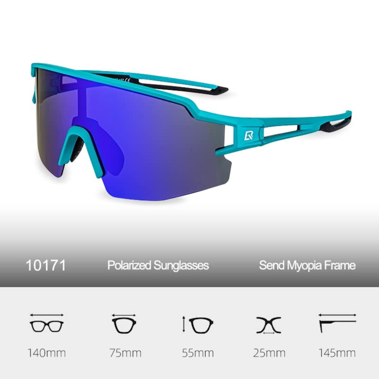 Polarised Sports Sunglasses Ultralight 22g #color_blue